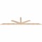 Ekena Millwork Saratoga Smooth Timber Gable Bracket, Douglas Fir, 96"W x 24"H x 1 1/2"D x 3 1/2"F, 6/12 Pitch GBW096X24X0204SAR00SDF - alternate 2